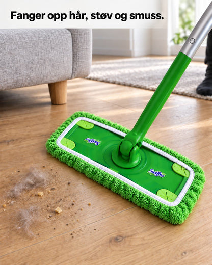 Gjenbrukbare moppekluter til Swiffer