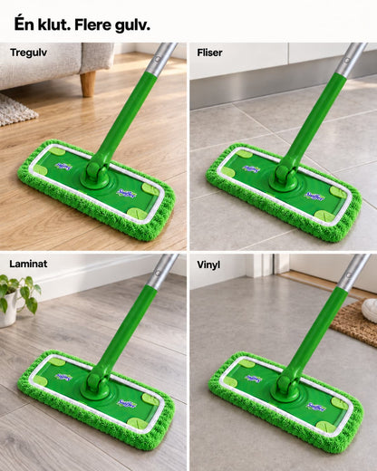 Gjenbrukbare moppekluter til Swiffer