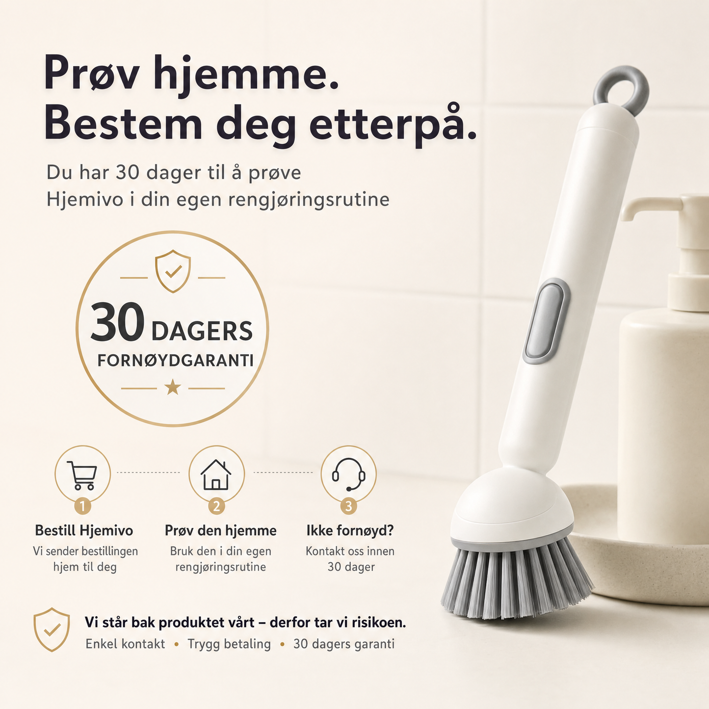 Hjemivo Roterende Oppvaskbørste