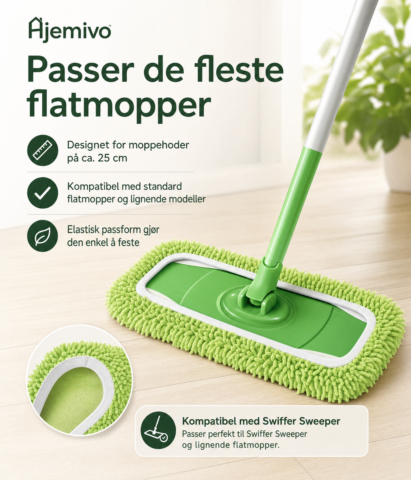 Hjemivo Gjenbrukbare Moppekluter