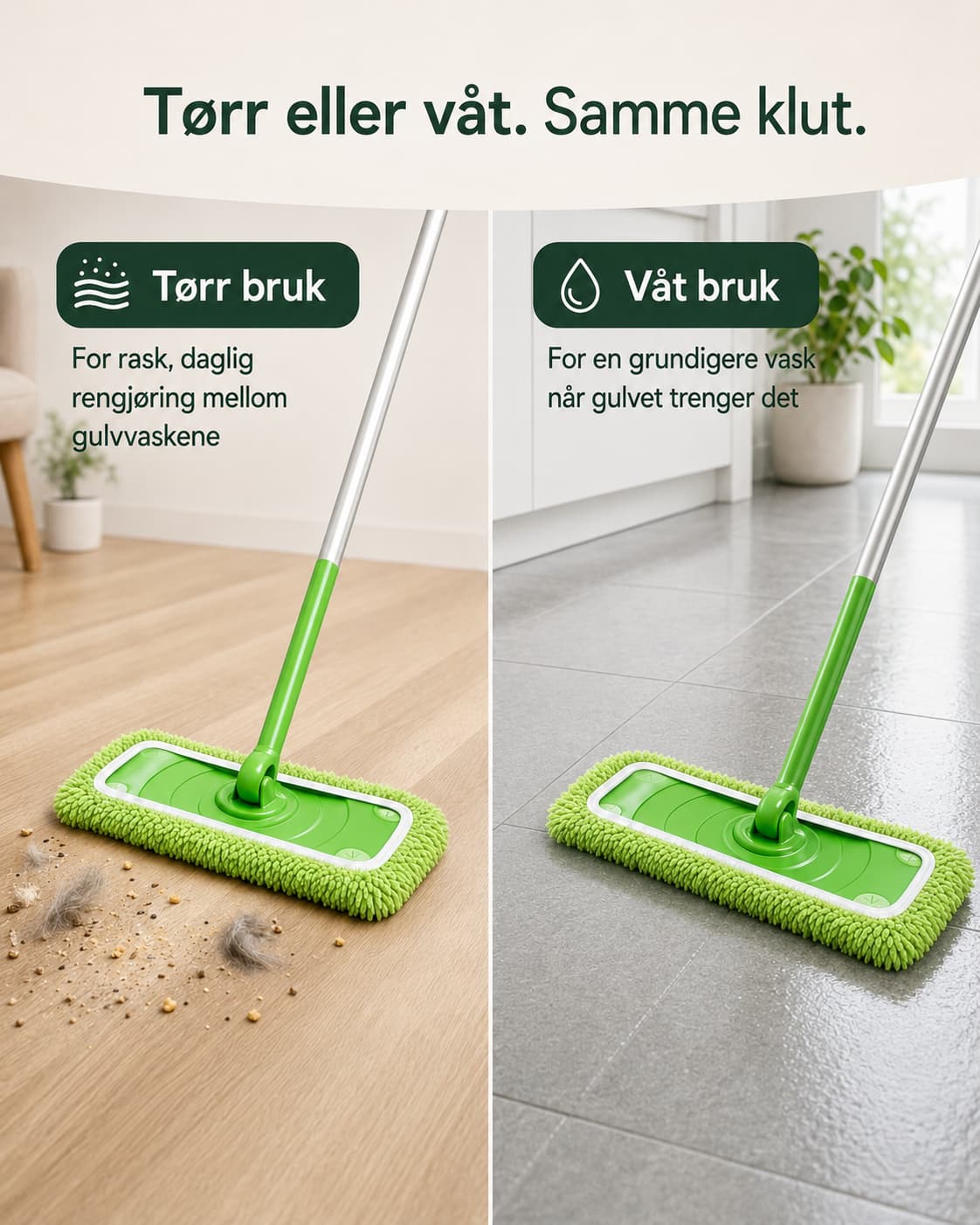 Hjemivo Gjenbrukbare Moppekluter